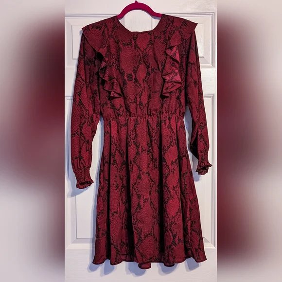 Banana Republic Red Snake Dress